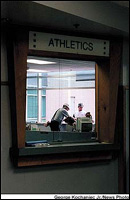 Athletics department office under repairs