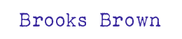 Brooks Brown