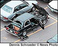 Dylan Klebold's car bomb detonated late