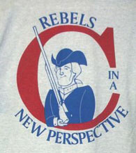Columbine High Mascot pre-1999 rebel on a t-shirt