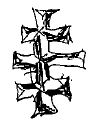 Double cross drawn by Dylan Klebold