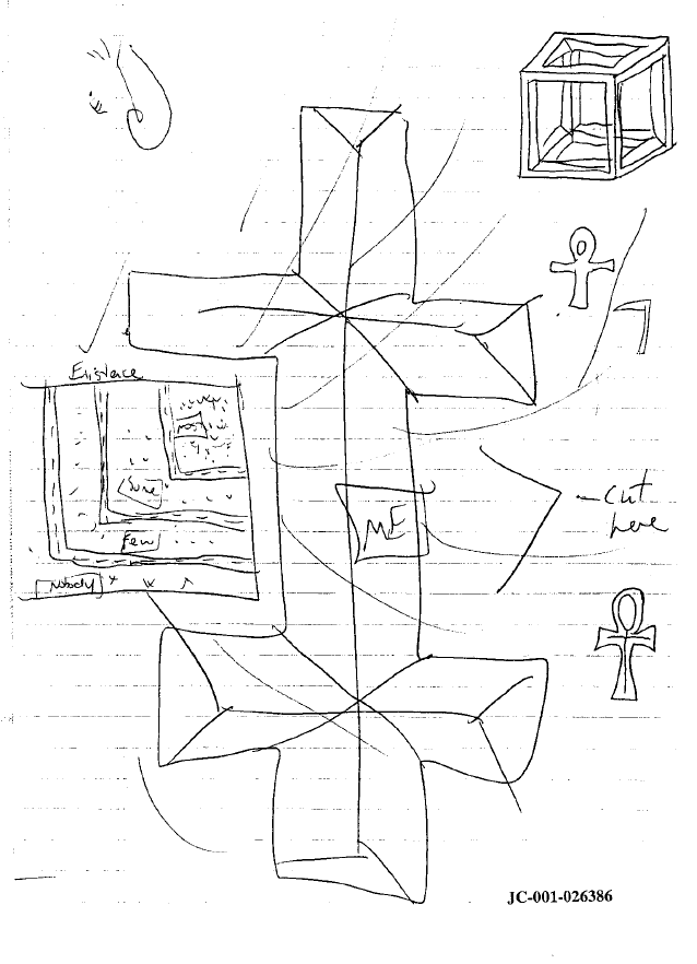 Drawing found in Dylan Klebold's journal