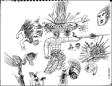 Eric Harris's journal drawing
