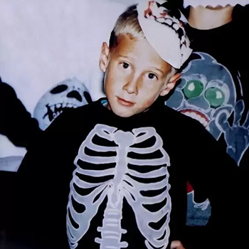 Eric Harris in Halloween costume age 5