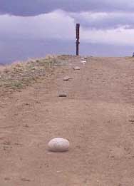 Columbine memorial at Rebel Hill, 2001